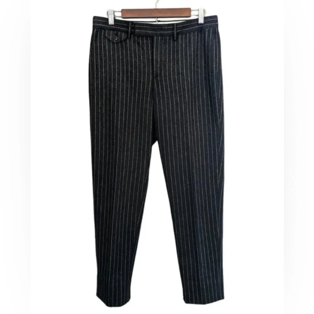 Ralph Lauren Black Pinstripe Trousers